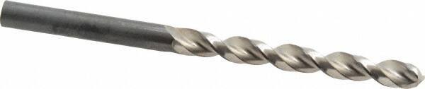Guhring - 6mm 130° High Speed Steel Jobber Drill - Bright Finish, Right Hand Cut, Parabolic Flute, Straight Shank, 93mm OAL, Standard Point - Benchmark Tooling