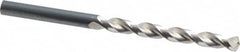 Guhring - 6.3mm 130° High Speed Steel Jobber Drill - Bright Finish, Right Hand Cut, Parabolic Flute, Straight Shank, 3-31/32" OAL, Standard Point - Benchmark Tooling