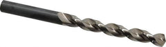 Guhring - 9.2mm 130° High Speed Steel Jobber Drill - Bright Finish, Right Hand Cut, Parabolic Flute, Straight Shank, 4-59/64" OAL, Standard Point - Benchmark Tooling