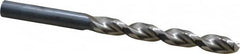 Guhring - 9.6mm 130° High Speed Steel Jobber Drill - Bright Finish, Right Hand Cut, Parabolic Flute, Straight Shank, 5-15/64" OAL, Standard Point - Benchmark Tooling