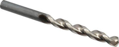 Guhring - 9.75mm 130° High Speed Steel Jobber Drill - Bright Finish, Right Hand Cut, Parabolic Flute, Straight Shank, 5-15/64" OAL, Standard Point - Benchmark Tooling