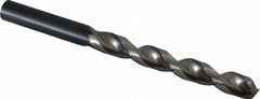 Guhring - 11mm 130° High Speed Steel Jobber Drill - Bright Finish, Right Hand Cut, Parabolic Flute, Straight Shank, 5-19/32" OAL, Standard Point - Benchmark Tooling