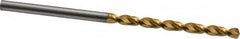 Guhring - 7/64" 130° Cobalt Jobber Drill - TiN Finish, Right Hand Cut, Parabolic Flute, Straight Shank, 2-13/32" OAL, Standard Point - Benchmark Tooling