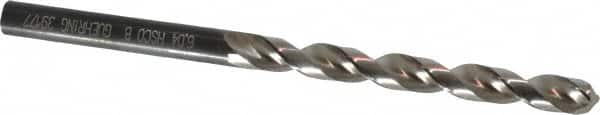 Guhring - Letter B 130° Cobalt Jobber Drill - Bright Finish, Right Hand Cut, Parabolic Flute, Straight Shank, 3-31/32" OAL, Standard Point - Benchmark Tooling