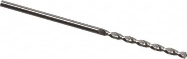 Guhring - 1.55mm 130° Cobalt Jobber Drill - Bright Finish, Right Hand Cut, Parabolic Flute, Straight Shank, 1-11/16" OAL, Standard Point - Benchmark Tooling