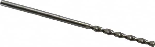 Guhring - 1.6mm 130° Cobalt Jobber Drill - Bright Finish, Right Hand Cut, Parabolic Flute, Straight Shank, 1-11/16" OAL, Standard Point - Benchmark Tooling