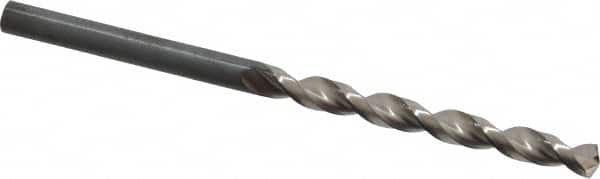 Guhring - 4.4mm 130° Cobalt Jobber Drill - Bright Finish, Right Hand Cut, Parabolic Flute, Straight Shank, 3-5/32" OAL, Standard Point - Benchmark Tooling