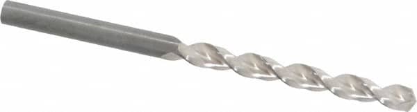 Guhring - 5.1mm 130° Cobalt Jobber Drill - Bright Finish, Right Hand Cut, Parabolic Flute, Straight Shank, 3-3/8" OAL, Standard Point - Benchmark Tooling