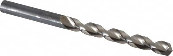 Guhring - 8.4mm 130° Cobalt Jobber Drill - Bright Finish, Right Hand Cut, Parabolic Flute, Straight Shank, 4-39/64" OAL, Standard Point - Benchmark Tooling