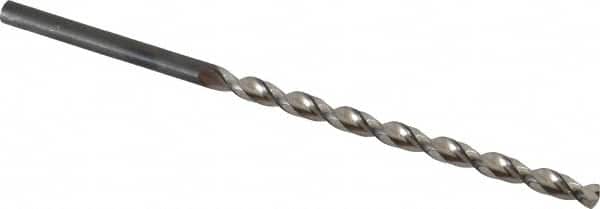 Taper Length Drill Bit: 0.2130″ Dia, 130 ° Bright/Uncoated, RH Cut, Parabolic Flute, Cylindrical Shank, Series 535