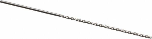 Guhring - #58, 130° Point, Parabolic Flute, High Speed Steel Taper Length Drill Bit - Bright Finish, 1-15/32" Flute Length, 2-3/8" OAL, Series 535 - Benchmark Tooling