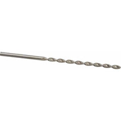 Taper Length Drill Bit: 0.1610″ Dia, 130 ° Bright/Uncoated, RH Cut, Parabolic Flute, Straight Shank, Series 501