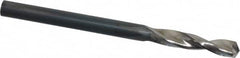 Guhring - #25 130° Parabolic Flute High Speed Steel Screw Machine Drill Bit - Bright Finish, Right Hand Cut, 55/64" Flute Length, 2-11/64" OAL, Standard Point, Straight Shank - Benchmark Tooling