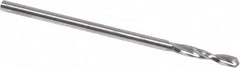 Guhring - 1/16" 130° Parabolic Flute High Speed Steel Screw Machine Drill Bit - Bright Finish, Right Hand Cut, 25/64" Flute Length, 1-11/32" OAL, Standard Point, Straight Shank - Benchmark Tooling