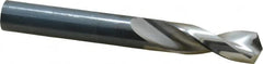 Guhring - 31/64" 130° Parabolic Flute High Speed Steel Screw Machine Drill Bit - Bright Finish, Right Hand Cut, 2" Flute Length, 4-1/32" OAL, Standard Point, Straight Shank - Benchmark Tooling