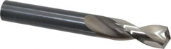 Guhring - 33/64" 130° Parabolic Flute High Speed Steel Screw Machine Drill Bit - Bright Finish, Right Hand Cut, 2" Flute Length, 4-1/32" OAL, Standard Point, Straight Shank - Benchmark Tooling