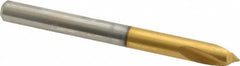 Guhring - 1/4" Body Diam, 90°, 70mm OAL, High Speed Steel Spotting Drill - Benchmark Tooling