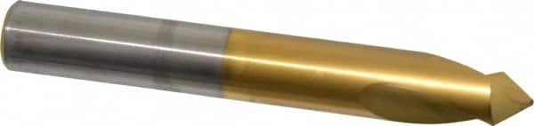 Guhring - 5/8" Body Diam, 90°, 115mm OAL, High Speed Steel Spotting Drill - Benchmark Tooling