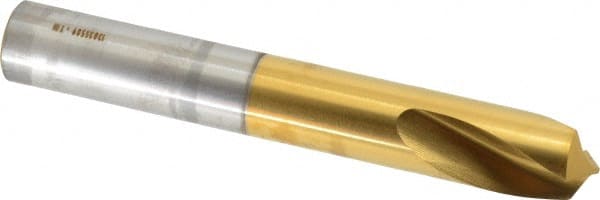 Guhring - 5/8" Body Diam, 120°, 115mm OAL, High Speed Steel Spotting Drill - Benchmark Tooling