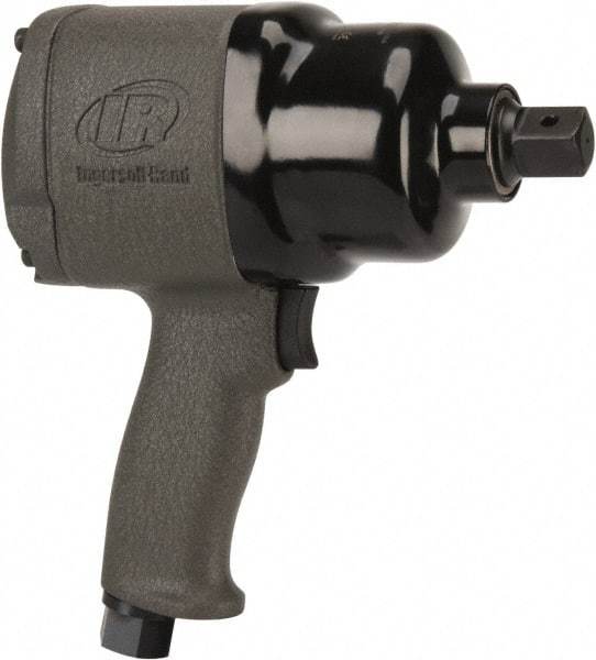 Ingersoll-Rand - 3/4" Drive, 6,000 RPM, 1,250 Ft/Lb Torque Impact Wrench - Pistol Grip Handle, 1,025 IPM, 46 CFM, 3/8" NPT Inlet - Benchmark Tooling