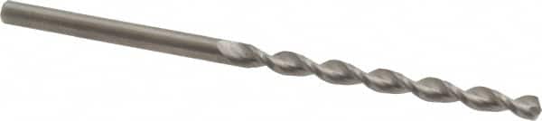 Guhring - 1/8" 130° Solid Carbide Jobber Drill - Bright Finish, Right Hand Cut, Parabolic Flute, Straight Shank, 69.85mm OAL, Standard Point - Benchmark Tooling