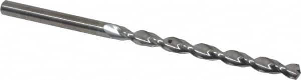 Guhring - #18 130° Solid Carbide Jobber Drill - Bright Finish, Right Hand Cut, Parabolic Flute, Straight Shank, 82.55mm OAL, Standard Point - Benchmark Tooling