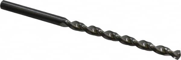 Guhring - #22 130° Solid Carbide Jobber Drill - Bright Finish, Right Hand Cut, Parabolic Flute, Straight Shank, 3-1/8" OAL, Standard Point - Benchmark Tooling