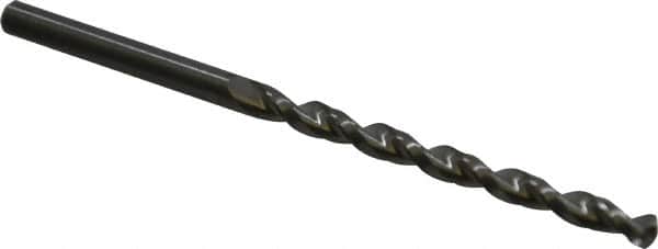 Guhring - #25 130° Solid Carbide Jobber Drill - Bright Finish, Right Hand Cut, Parabolic Flute, Straight Shank, 76.2mm OAL, Standard Point - Benchmark Tooling