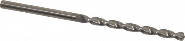 Guhring - #30 130° Solid Carbide Jobber Drill - Bright Finish, Right Hand Cut, Parabolic Flute, Straight Shank, 69.85mm OAL, Standard Point - Benchmark Tooling