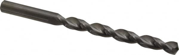 Guhring - Letter R 130° Solid Carbide Jobber Drill - Bright Finish, Right Hand Cut, Parabolic Flute, Straight Shank, 120.65mm OAL, Standard Point - Benchmark Tooling