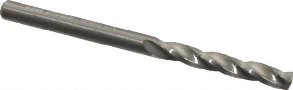 Guhring - #28 150° Solid Carbide Jobber Drill - Bright Finish, Right Hand Cut, Spiral Flute, Straight Shank, 2-3/64" OAL, Standard Point - Benchmark Tooling