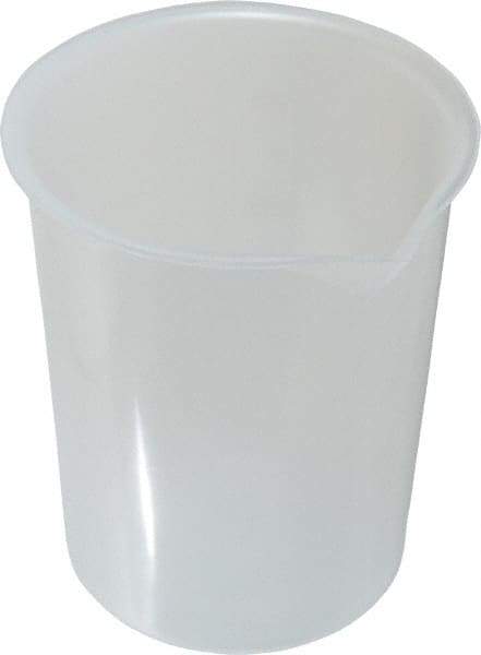 Bel-Art - 600 ml Polypropylene Graduated Beaker - 100 ml Graduation, 4-19/64" Diam x 5" High - Benchmark Tooling