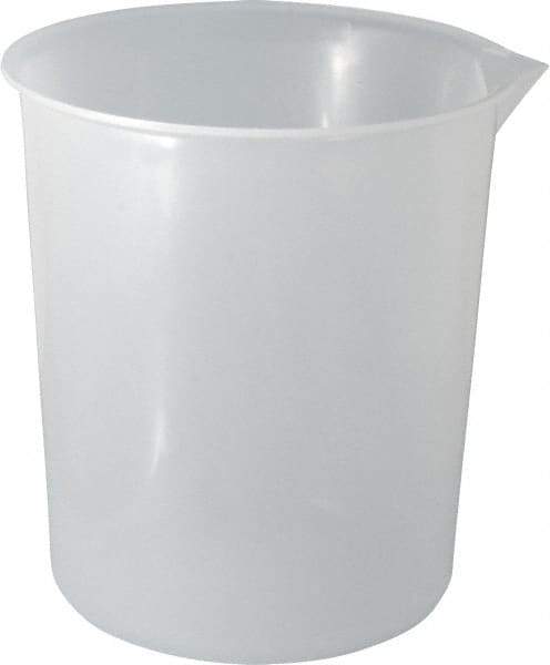 Bel-Art - 2,000 ml Polypropylene Graduated Beaker - 500 ml Graduation, 6-15/32" Diam x 7-1/4" High - Benchmark Tooling