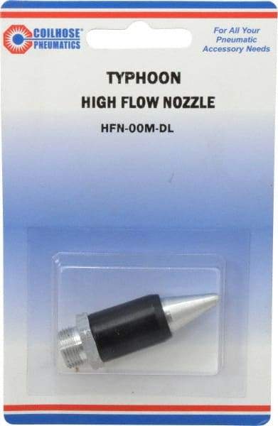 Coilhose Pneumatics - Blow Gun Safety High Flow Nozzle - 1/2-27 UNS, 2" Long, Aluminum - Benchmark Tooling