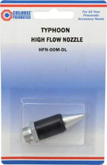 Coilhose Pneumatics - Blow Gun Safety High Flow Nozzle - 1/2-27 UNS, 2" Long, Aluminum - Benchmark Tooling