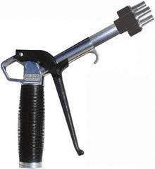 Coilhose Pneumatics - 150 Max psi High Flow Multi-Jet Nozzle Pistol Grip Blow Gun - 3/8 NPT, 2" Tube Length, Aluminum - Benchmark Tooling