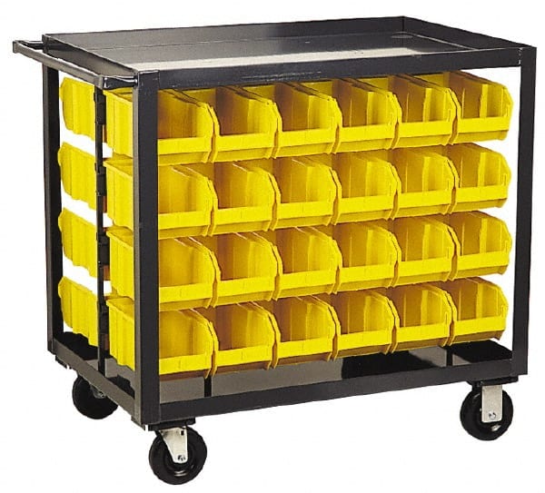 Quantum Storage - 800 Lb Capacity, 36" Deep x 24" Wide x 35-1/2" High, Steel Mobile Rack - Benchmark Tooling