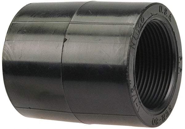 NIBCO - 1" Polypropylene Plastic Pipe Coupling - Schedule 80, FPT x FPT End Connections - Benchmark Tooling