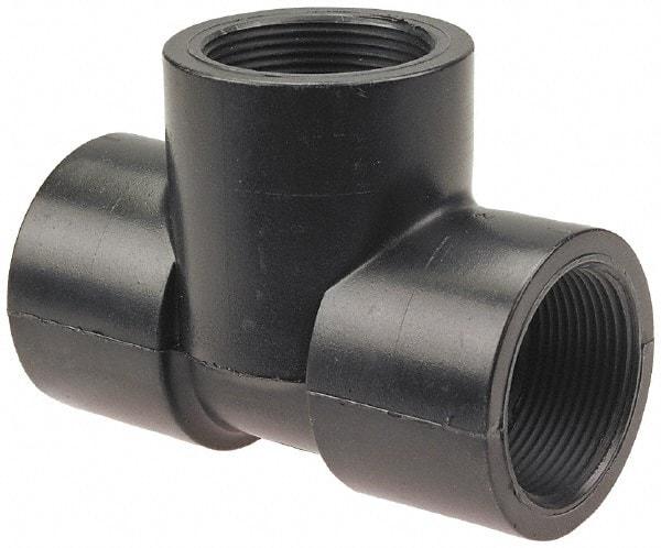 NIBCO - 1/2" Polypropylene Plastic Pipe Tee - Schedule 80, FPT x FPT x FPT End Connections - Benchmark Tooling