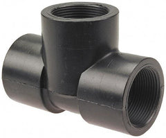 NIBCO - 1-1/2" Polypropylene Plastic Pipe Tee - Schedule 80, FPT x FPT x FPT End Connections - Benchmark Tooling