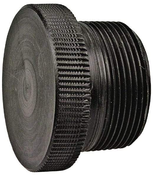 NIBCO - 2" Polypropylene Plastic Pipe Threaded Plug - Schedule 80, MPT End Connections - Benchmark Tooling