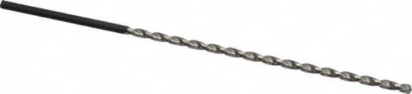 Extra Length Drill Bit: 0.1495″ Dia, 130 °, High Speed Steel Uncoated, 4.724″ Flute Length, 6.89″ OAL, Parabolic Flute, Straight-Cylindrical Shank, Series 502