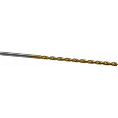 Taper Length Drill Bit: 0.1405″ Dia, 130 ° Coated, RH Cut, Parabolic Flute, Cylindrical Shank, Series 668