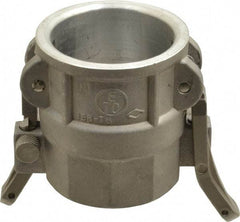EVER-TITE Coupling Products - 2" Aluminum Cam & Groove Suction & Discharge Hose Female Coupler Female NPT Thread - Part D, 2" Lock-On Thread, 250 Max psi - Benchmark Tooling