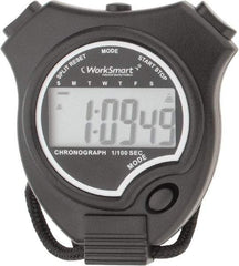 Value Collection - Digital Stopwatch with Split Counter - LR44, Back Lit, Black - Benchmark Tooling