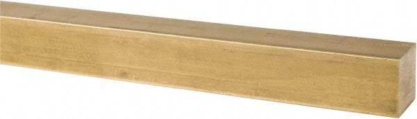 Value Collection - 1 Inch Square x 36 Inch Long, Brass Square Bar - Alloy 360 - Benchmark Tooling