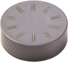 Seco - RNGN32 Grade CBN060K PCBN Turning Insert - TiSiAlN Finish, Round, 3/8" Inscr Circle, 1/8" Thick - Benchmark Tooling