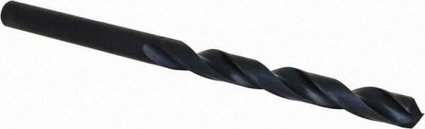 Guhring - #8 118° Cobalt Jobber Drill - Oxide Finish, Right Hand Cut, Spiral Flute, Straight Shank, 86mm OAL, Standard Point - Benchmark Tooling