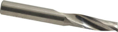 Onsrud - 3/8" Cutting Diam x 1-1/8" Length of Cut, 1 Flute, Upcut Spiral Router Bit - Uncoated, Right Hand Cut, Solid Carbide, 3" OAL x 3/8" Shank Diam, Single Edge, 21° Helix Angle - Benchmark Tooling