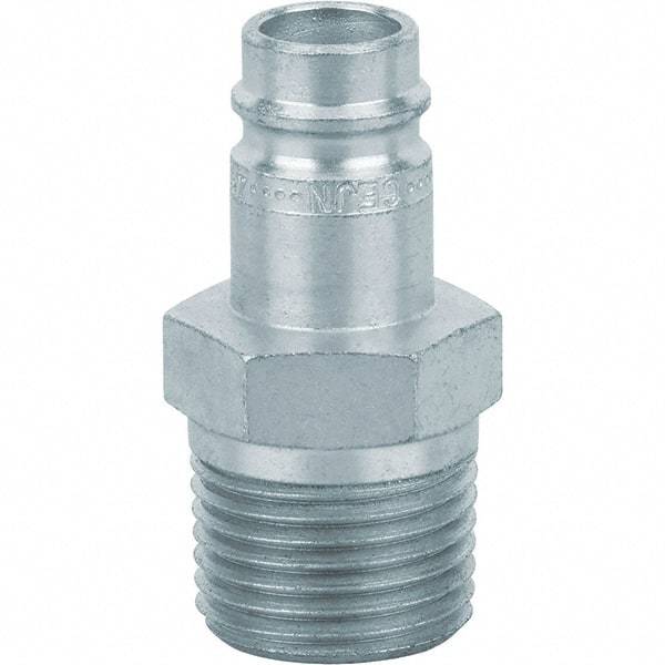 Dynabrade - 1/2 Male NPT Pneumatic Hose Plug - Steel, 1/2" Body Diam - Benchmark Tooling